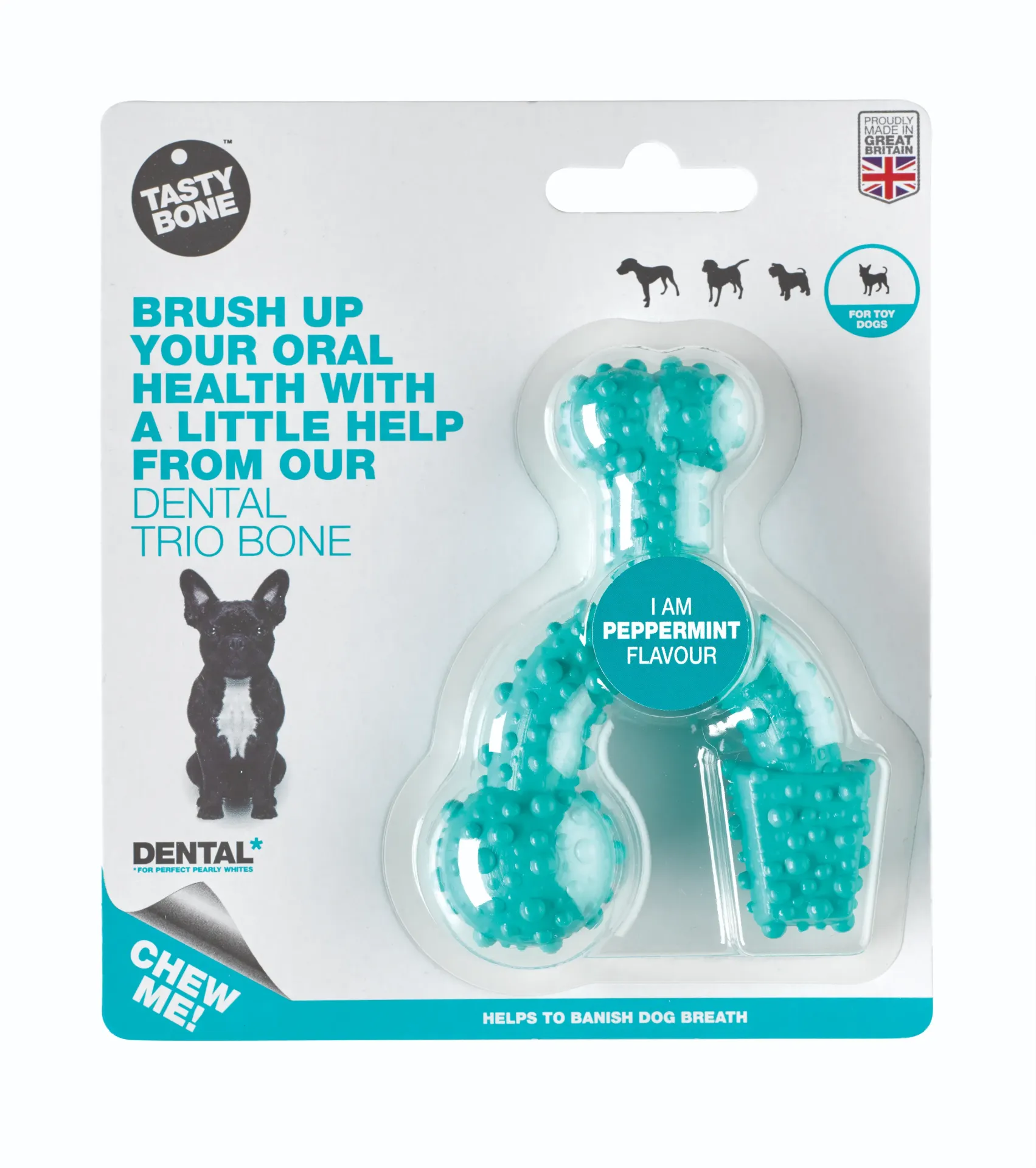 Tastybone Dental Trio Toy Peppermint