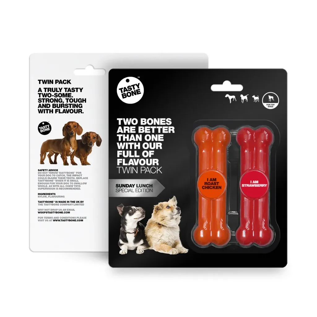 Tastybone Twinpack Toy Sunday Lunch Roast Chicken & Strawberry